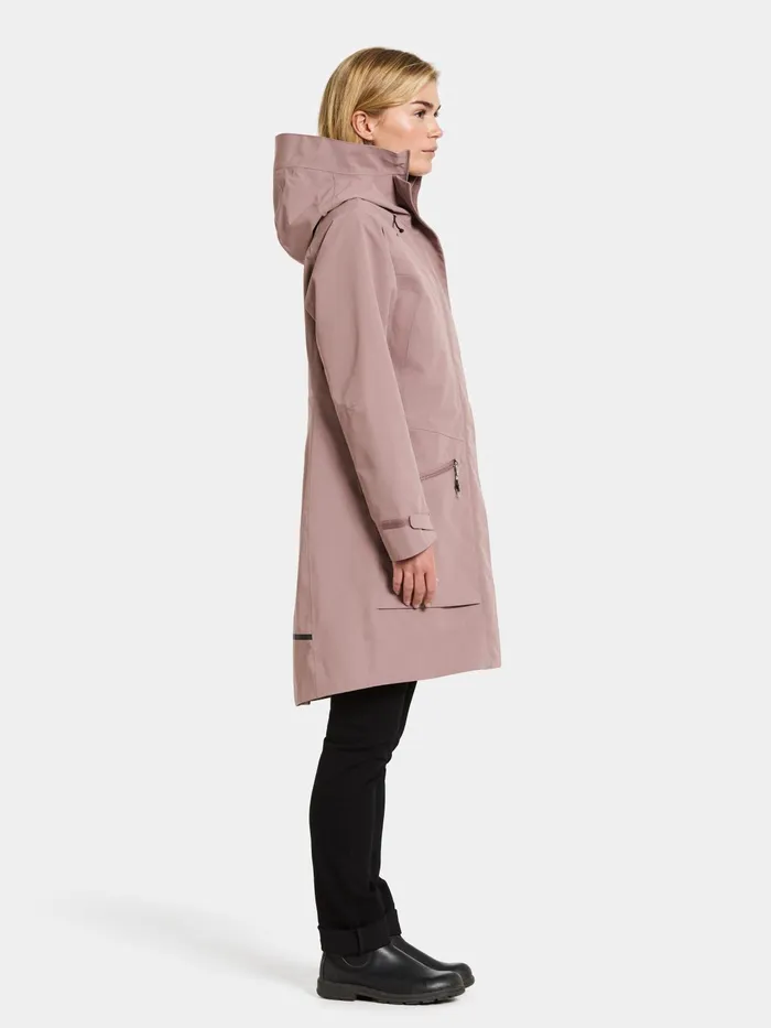 Women Ilma Parka Oyster Lilac Didriksons Spring Jackets