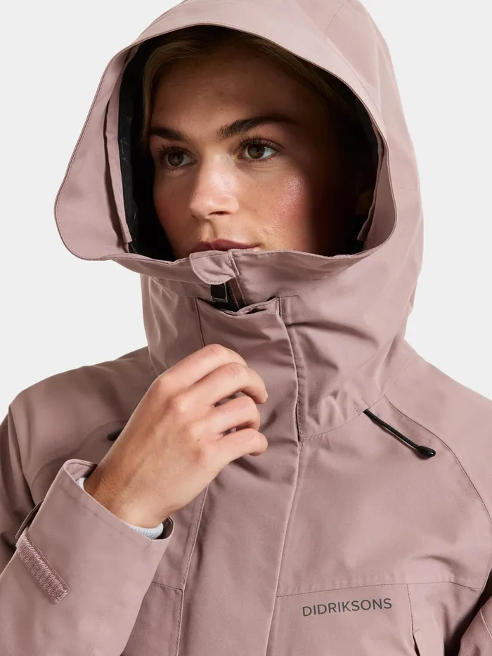 Women Ilma Parka Oyster Lilac Didriksons Spring Jackets