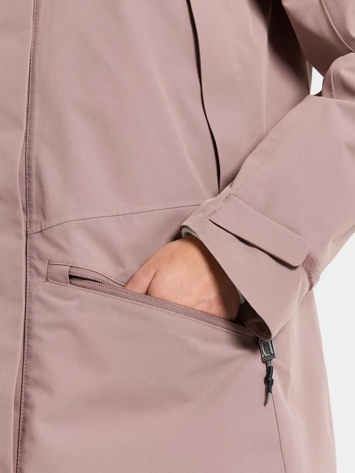 Women Ilma Parka Oyster Lilac Didriksons Spring Jackets