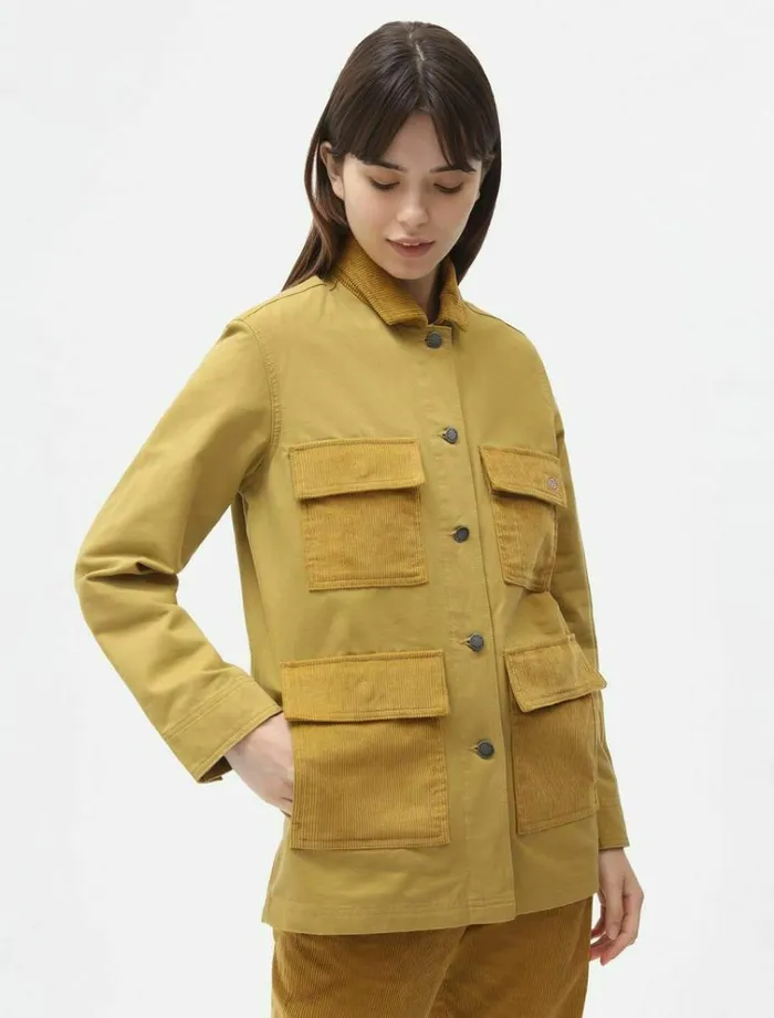 Women Jackets Dickies Reworked Chore Coat Bronze Mist