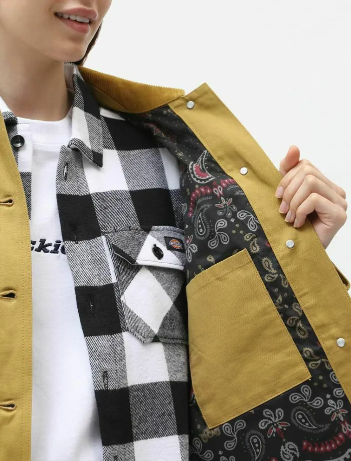 Women Jackets Dickies Reworked Chore Coat Bronze Mist