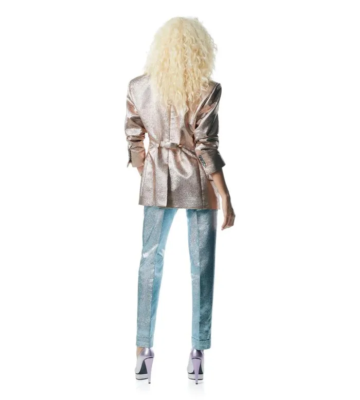 Women Jackets Tom Ford Iridescent Sable039 Tailored Jacket Gold Women Jackets Tom Ford Iridescent Sable039 Tailored Jacket Gold