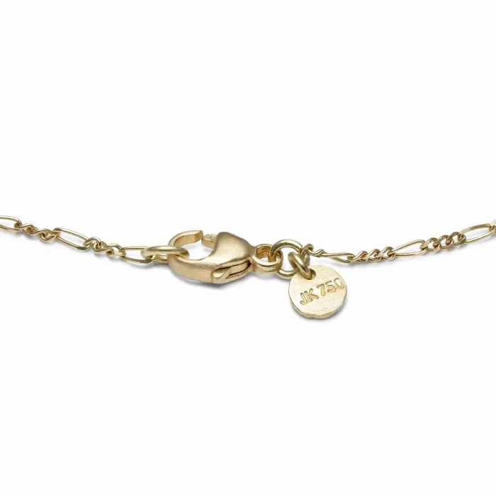 Women Jane Knig Gold Bracelets Figaro Panser Armbnd I 14 Karat Guld