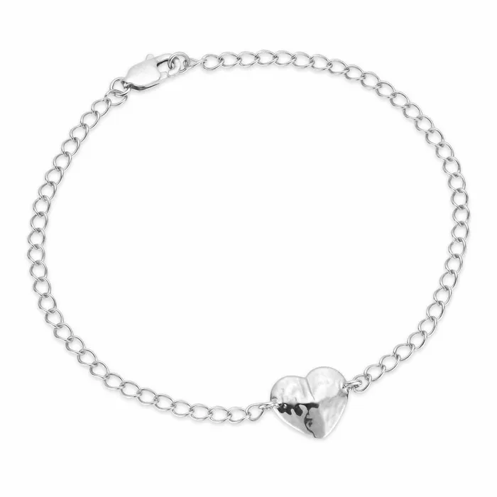 Women Jane Knig Silver Bracelets Bruised Heart Bracelet
