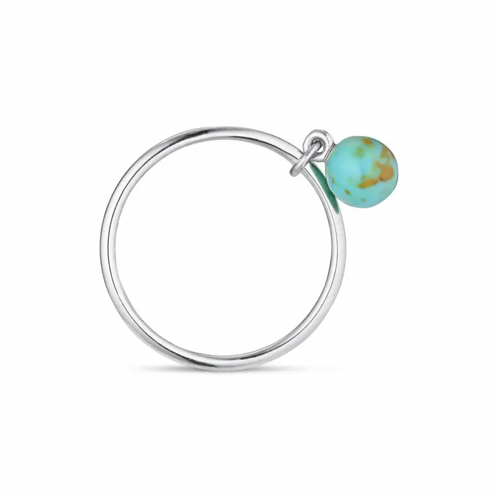 Women Jane Knig Silver Rings Bermuda Turquoise Ring