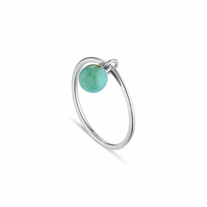 Women Jane Knig Silver Rings Bermuda Turquoise Ring