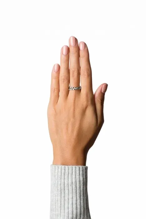Women Jane Knig Silver Rings Medium Braided Ring Women Jane Knig Silver Rings Medium Braided Ring