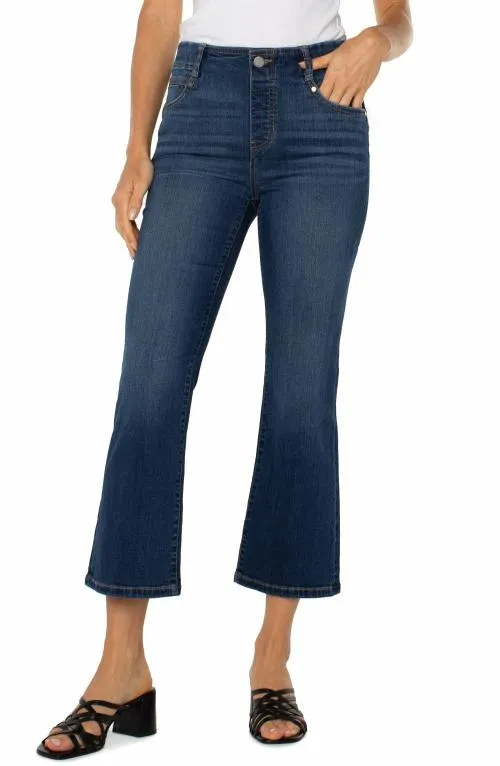 Women Jeans Liverpool Los Angeles The Gia Glider Crop Flare Bonelli