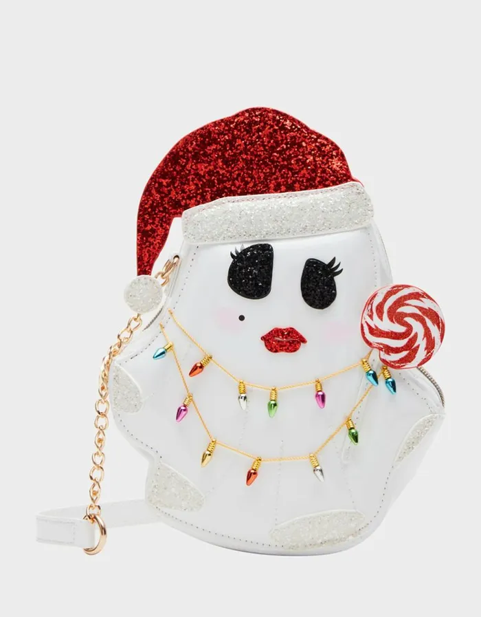 Women KITSCH ALL I WANT IS BOO CROSSBODY WHITE Betsey Johnson