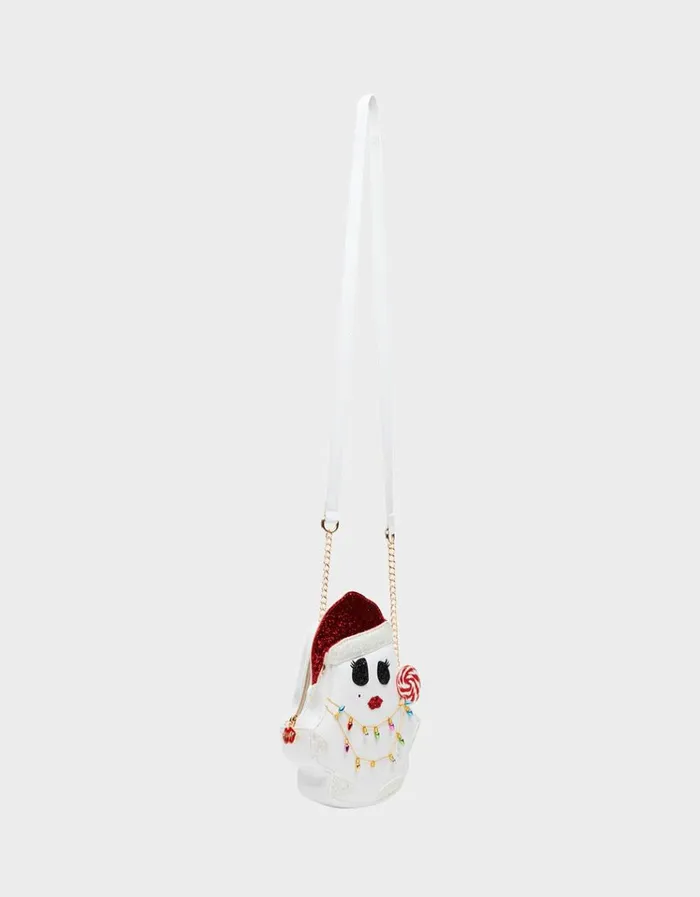 Women KITSCH ALL I WANT IS BOO CROSSBODY WHITE Betsey Johnson Women KITSCH ALL I WANT IS BOO CROSSBODY WHITE Betsey Johnson