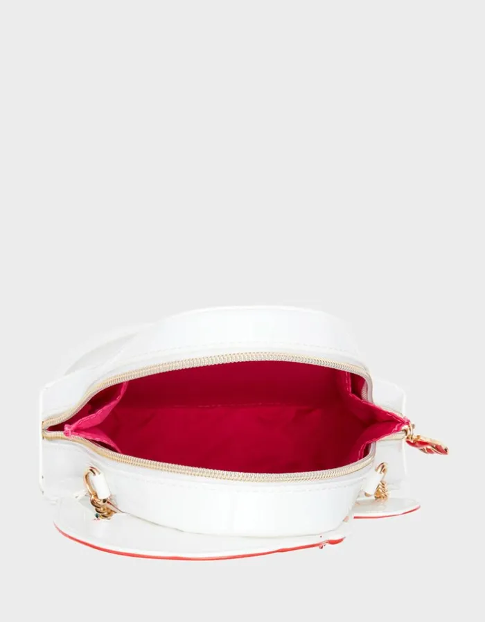 Women KITSCH ALL I WANT IS BOO CROSSBODY WHITE Betsey Johnson Women KITSCH ALL I WANT IS BOO CROSSBODY WHITE Betsey Johnson