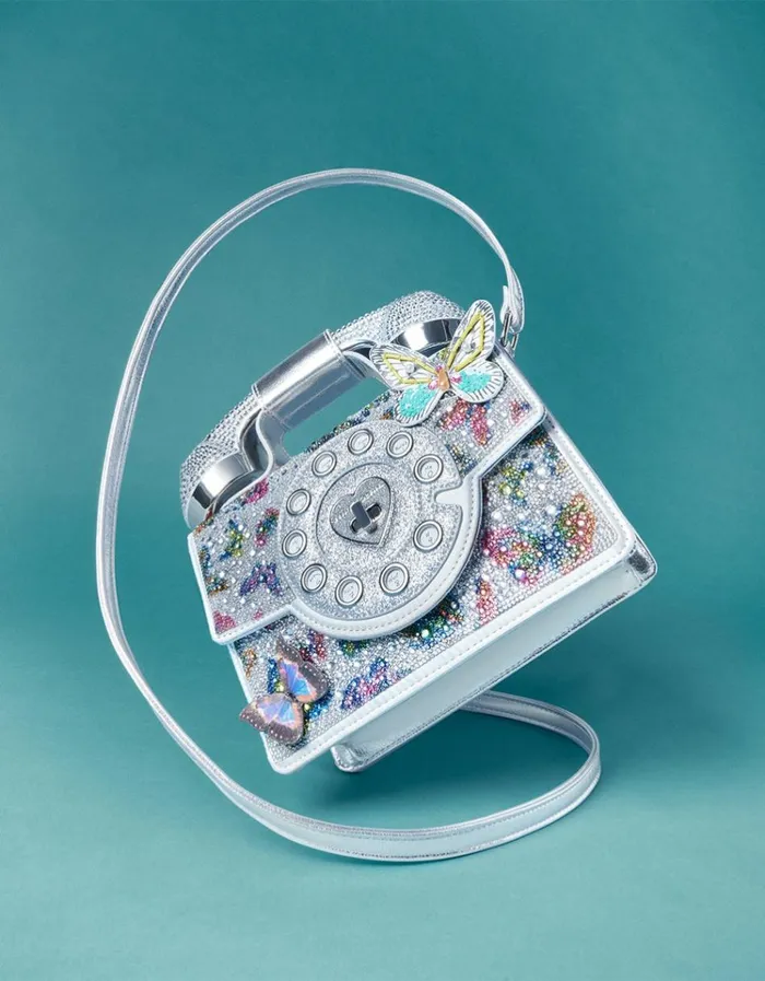 Women KITSCH BUTTERFLY PHONE BAG SILVERMULTI Silvermulti Betsey Johnson Women KITSCH BUTTERFLY PHONE BAG SILVERMULTI Silvermulti Betsey Johnson