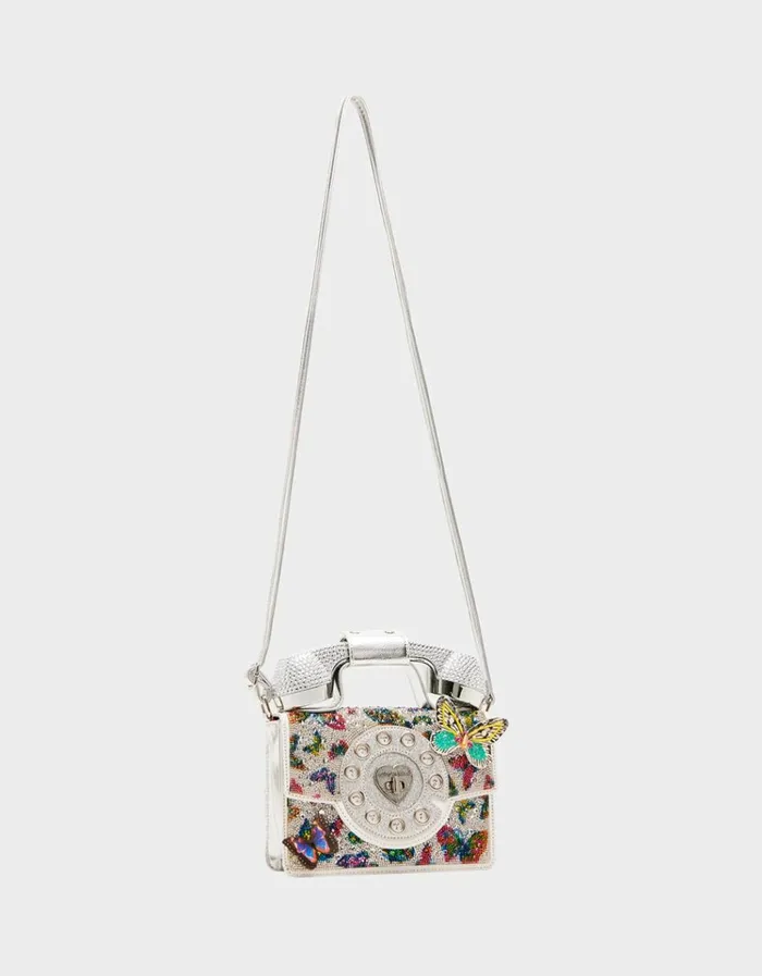 Women KITSCH BUTTERFLY PHONE BAG SILVERMULTI Silvermulti Betsey Johnson Women KITSCH BUTTERFLY PHONE BAG SILVERMULTI Silvermulti Betsey Johnson