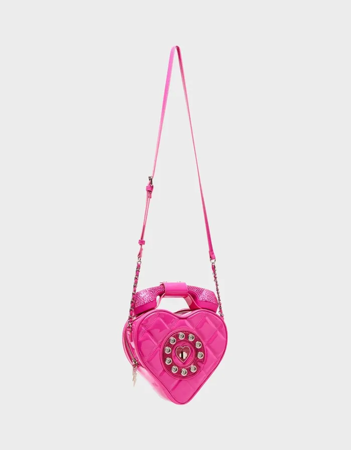Women KITSCH PHONE TAG CROSSBODY PINK Betsey Johnson Women KITSCH PHONE TAG CROSSBODY PINK Betsey Johnson