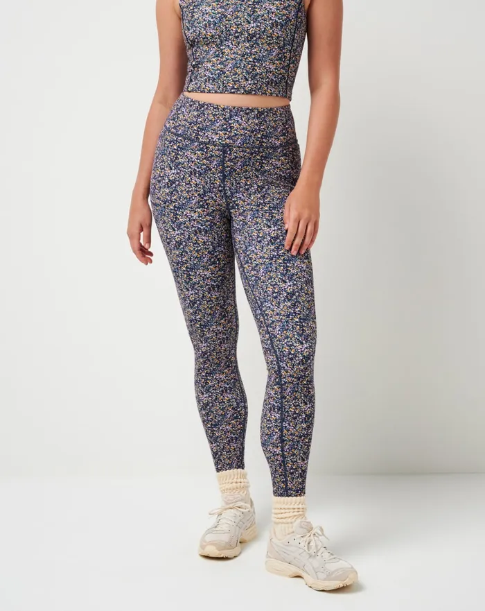 Women Leggings TravisMathew WHERE IT COUNTS LEGGING Cream Multi