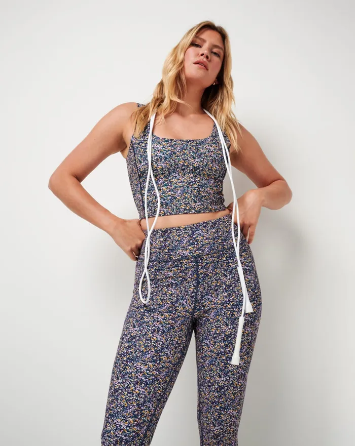 Women Leggings TravisMathew WHERE IT COUNTS LEGGING Cream Multi