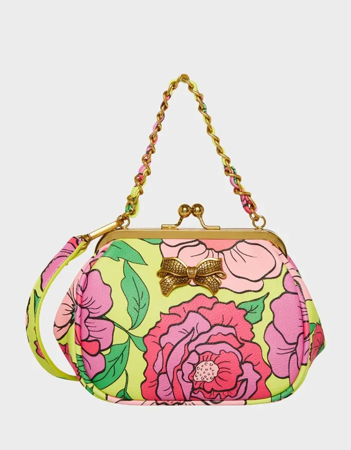 Women LIL039 NUGGET KISS LOCK BAG FLORAL Floral Betsey Johnson