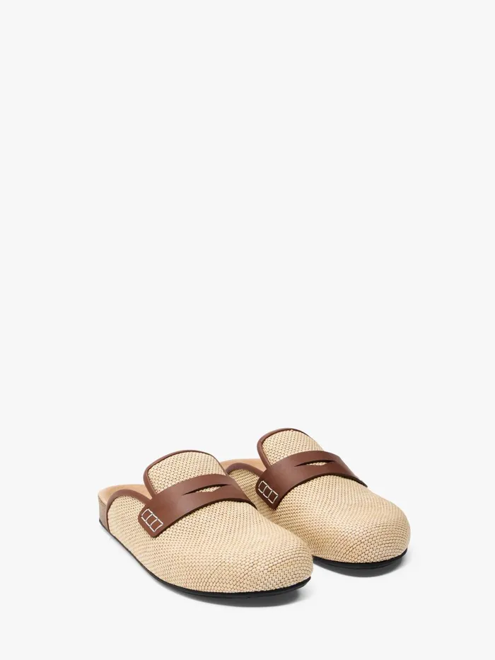 Women Loafers JW Anderson CANVAS LOAFER MULES Natural Women Loafers JW Anderson CANVAS LOAFER MULES Natural