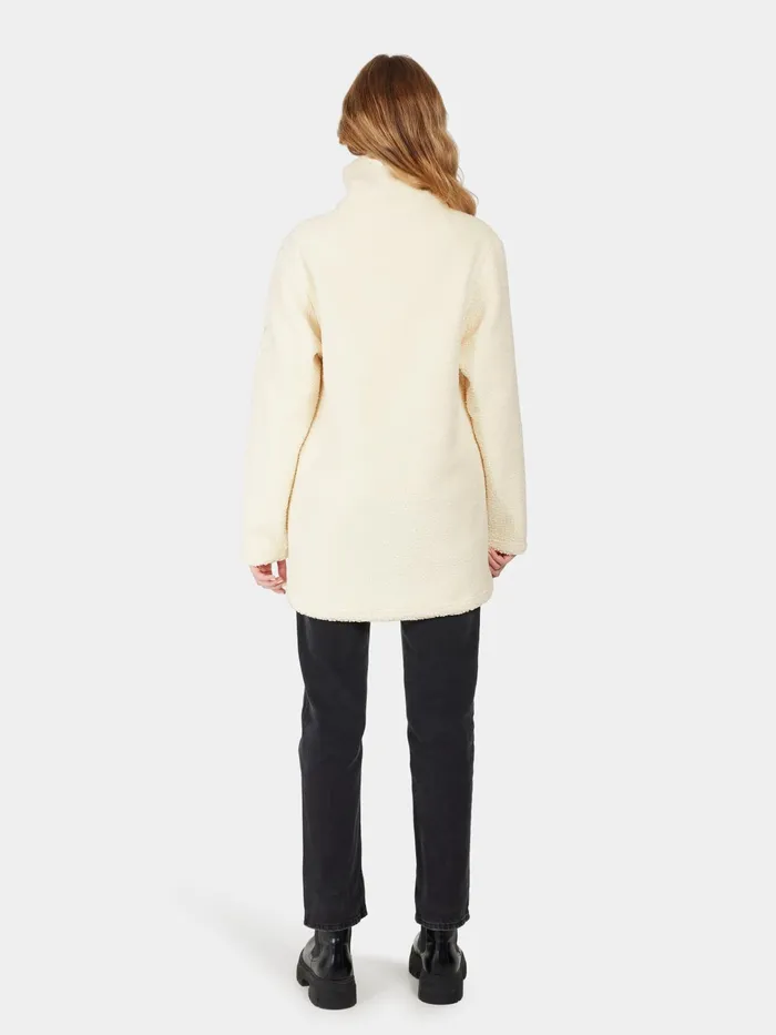 Women Marina HalfZip White Foam Didriksons Autumn Jackets