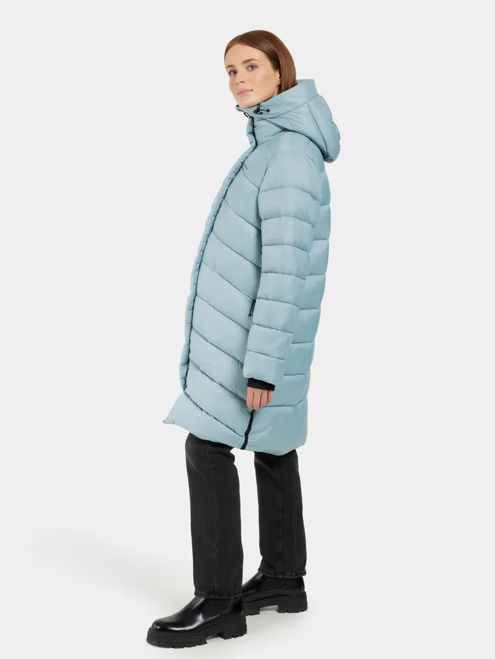 Women Marion Parka Factory Blue Didriksons Autumn Jackets