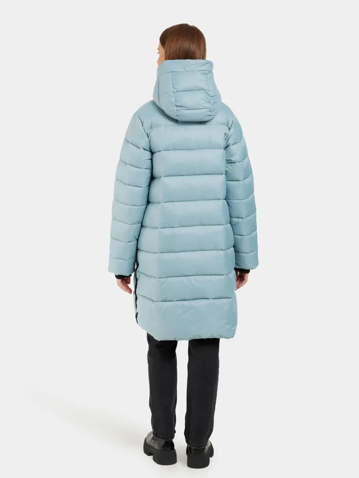 Women Marion Parka Factory Blue Didriksons Autumn Jackets