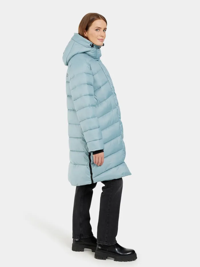 Women Marion Parka Factory Blue Didriksons Autumn Jackets