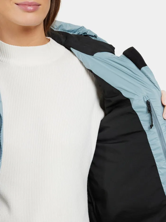 Women Marion Parka Factory Blue Didriksons Autumn Jackets