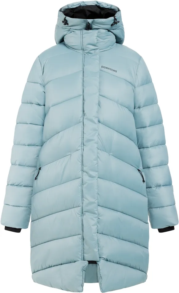 Women Marion Parka Factory Blue Didriksons Autumn Jackets