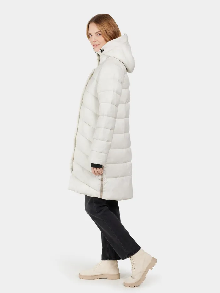 Women Marion Parka White Foam Didriksons Autumn Jackets