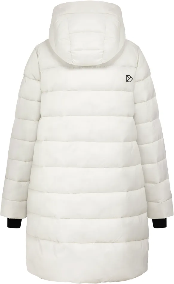 Women Marion Parka White Foam Didriksons Autumn Jackets