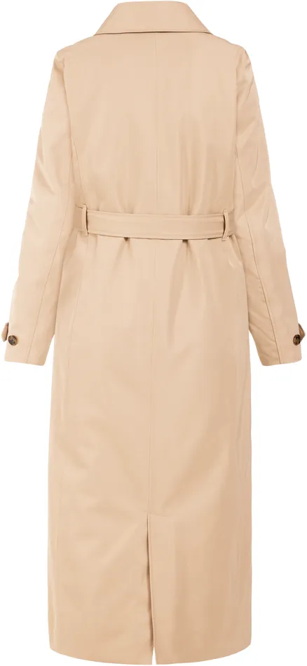 Women Matilde Coat Long Beige Didriksons Waterproof Jackets