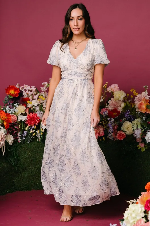 Women Maxi Dresses Baltic Born Ardley Maxi Dress Cream Blue