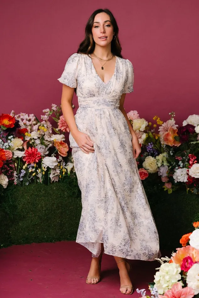 Women Maxi Dresses Baltic Born Ardley Maxi Dress Cream Blue