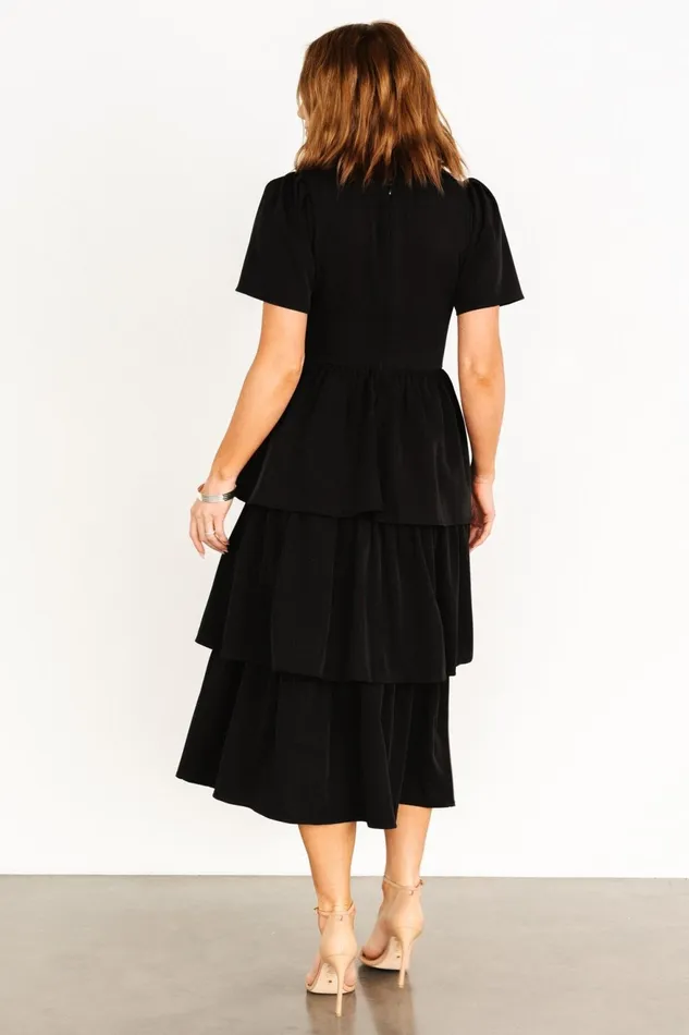 Women Maxi Dresses Baltic Born Cadenza Tiered Maxi Dress Black Women Maxi Dresses Baltic Born Cadenza Tiered Maxi Dress Black