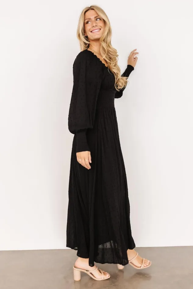 Women Maxi Dresses Baltic Born Renata Dot Maxi Dress Black Women Maxi Dresses Baltic Born Renata Dot Maxi Dress Black