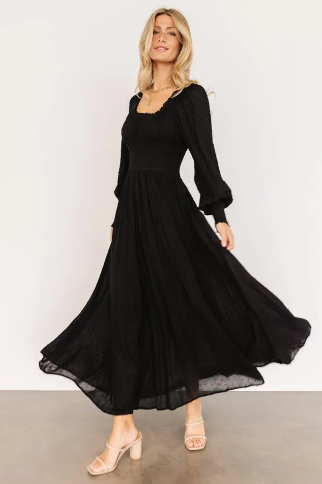 Women Maxi Dresses Baltic Born Renata Dot Maxi Dress Black Women Maxi Dresses Baltic Born Renata Dot Maxi Dress Black