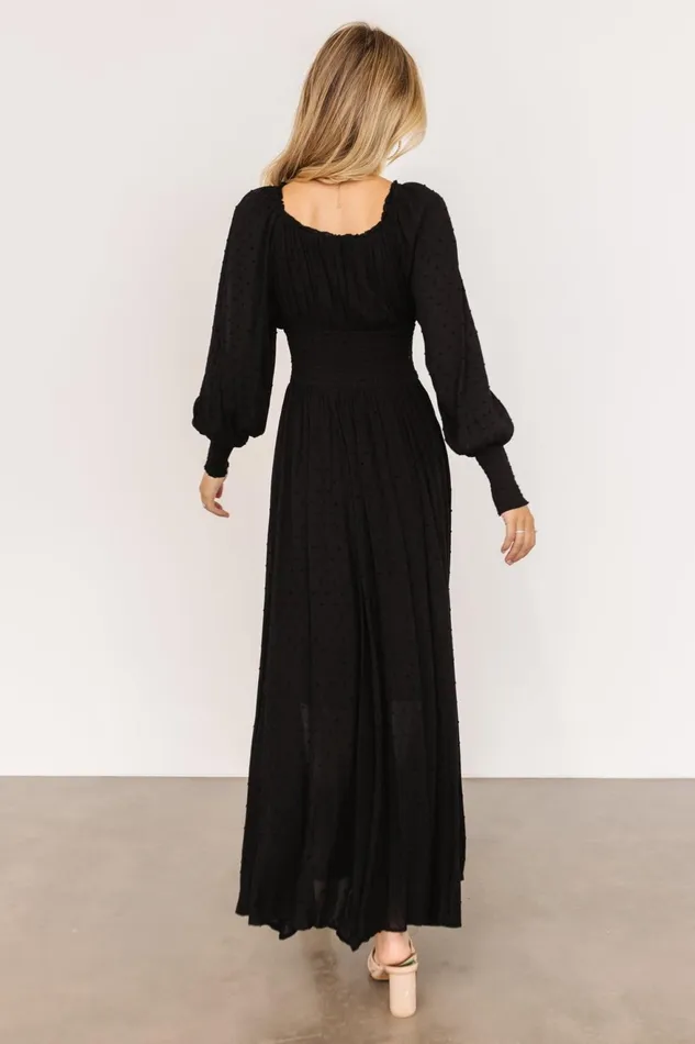 Women Maxi Dresses Baltic Born Renata Dot Maxi Dress Black Women Maxi Dresses Baltic Born Renata Dot Maxi Dress Black