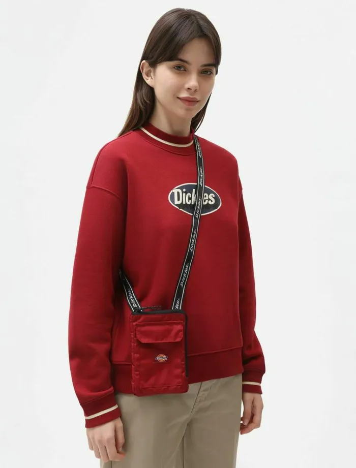 WomenMen Bags and Backpacks Dickies Grasston Cross Body Bag Bikg Red