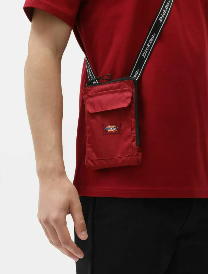 WomenMen Bags and Backpacks Dickies Grasston Cross Body Bag Bikg Red