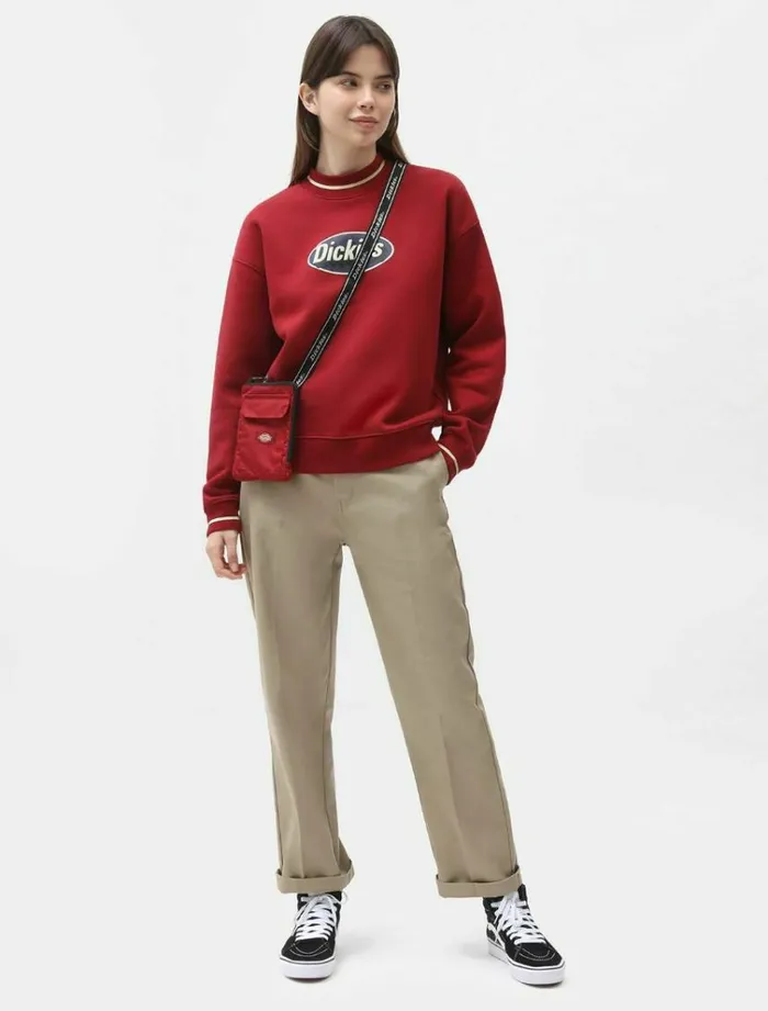 WomenMen Bags and Backpacks Dickies Grasston Cross Body Bag Bikg Red