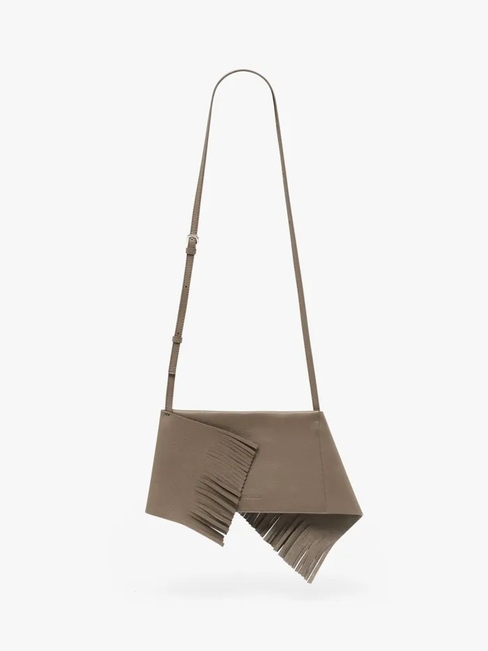 WomenMen Shoulder Bags JW Anderson MINI SCARF BAG 8211 SUEDE SHOULDER BAG Cobblestone