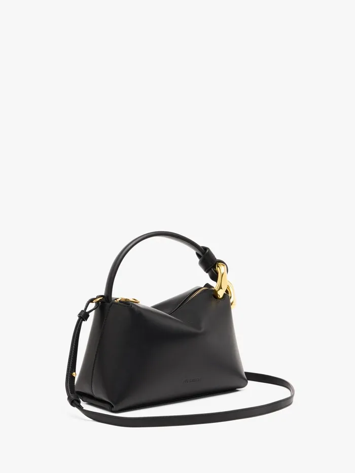 WomenMen Top Handle Bags JW Anderson SMALL JWA CORNER BAG 8211 LEATHER CROSSBODY BAG Black WomenMen Top Handle Bags JW Anderson SMALL JWA CORNER BAG 8211 LEATHER CROSSBODY BAG Black