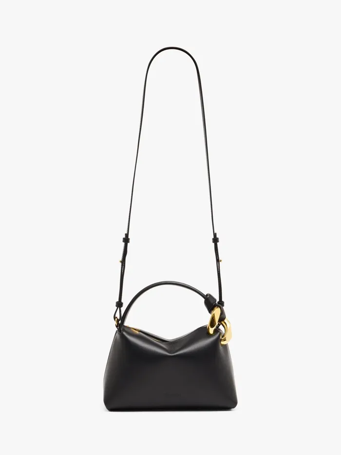 WomenMen Top Handle Bags JW Anderson SMALL JWA CORNER BAG 8211 LEATHER CROSSBODY BAG Black WomenMen Top Handle Bags JW Anderson SMALL JWA CORNER BAG 8211 LEATHER CROSSBODY BAG Black