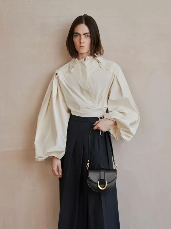 Women Mini Gabine Saddle Bag 8211 Black CHARLES and KEITH Crossbody Bags