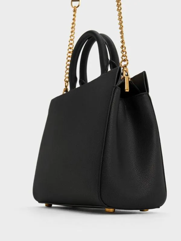 Women Mirabelle Structured Top Handle Bag 8211 Black CHARLES and KEITH Top Handle Bags