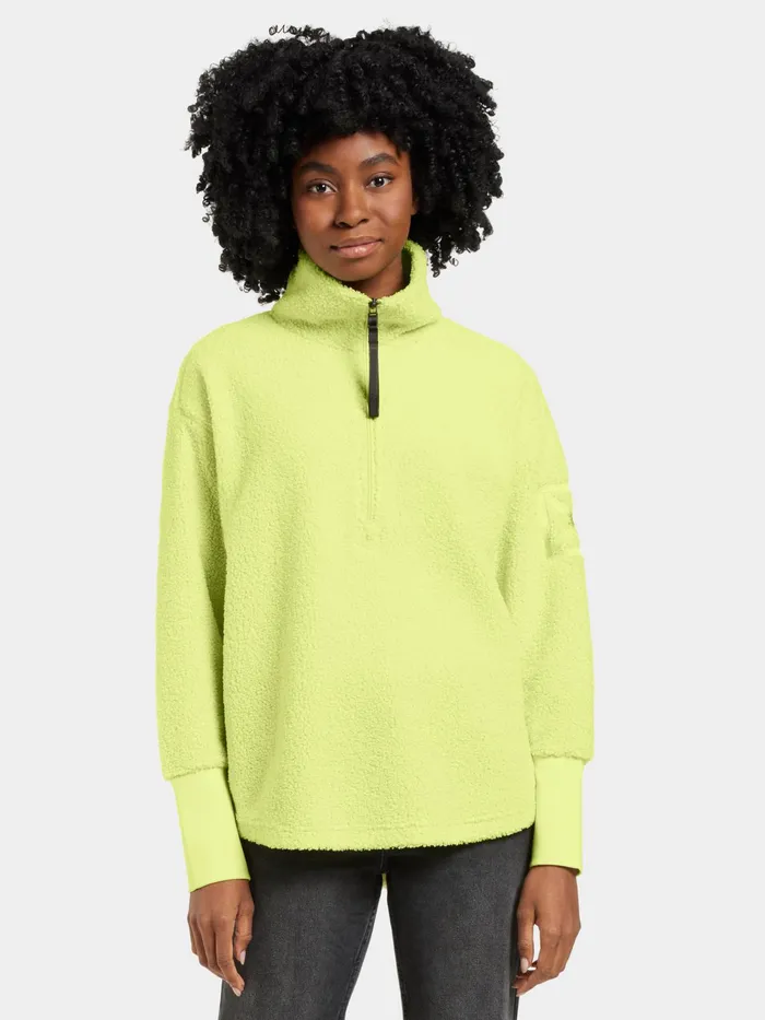 Women Monia Half Zip Light Avocado Didriksons Spring Jackets