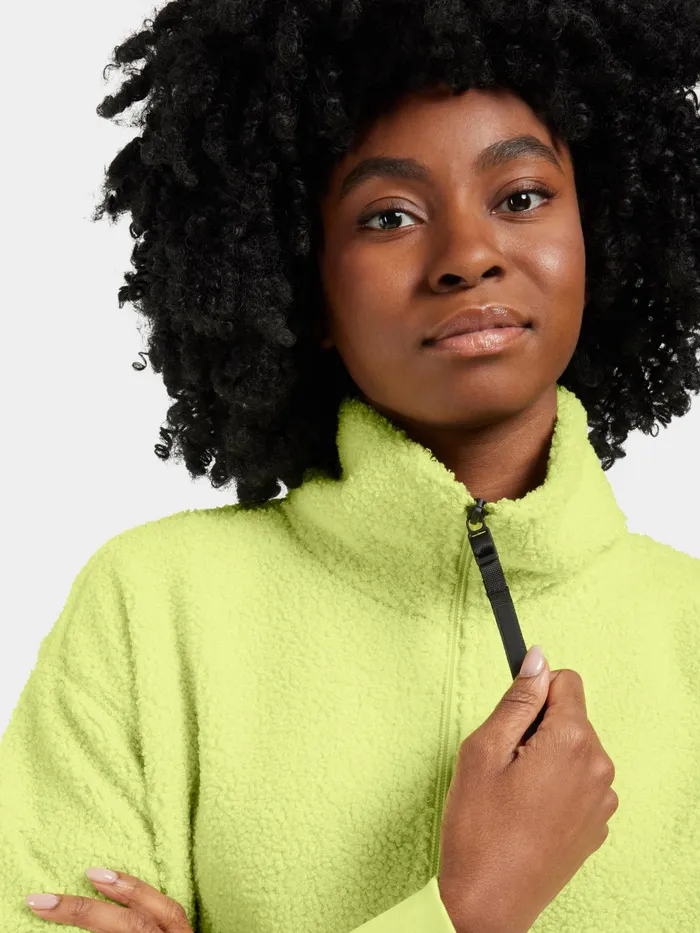 Women Monia Half Zip Light Avocado Didriksons Spring Jackets