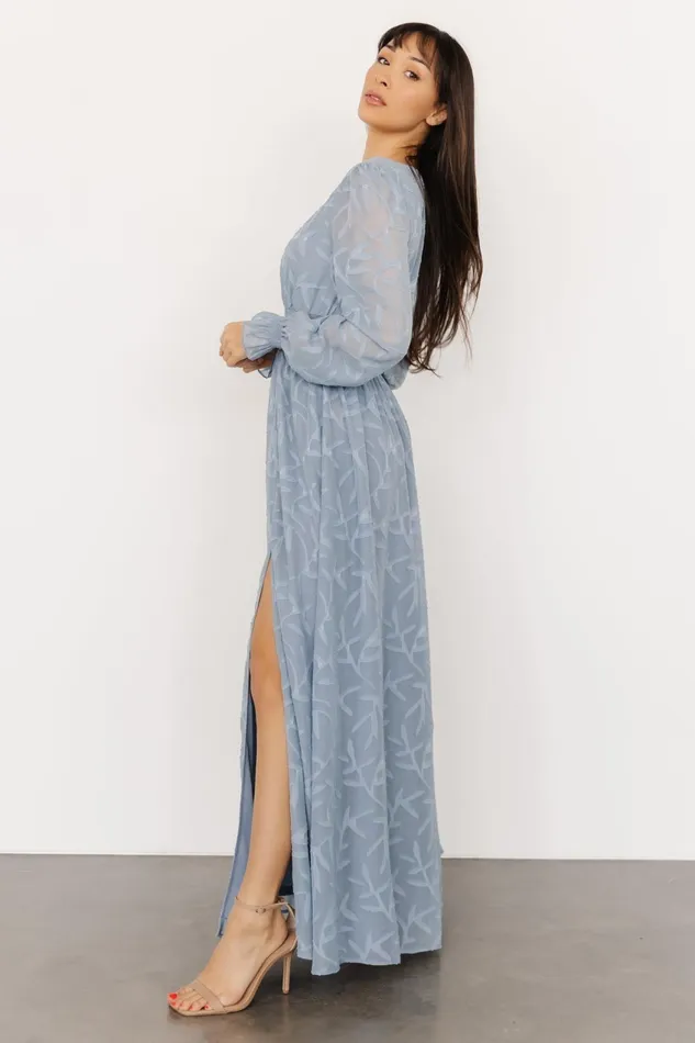 Women Mother Of The Bride Baltic Born Bridget Textured Maxi Dress Light Blue