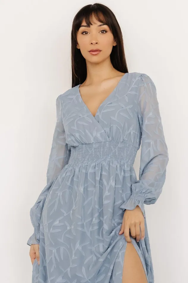 Women Mother Of The Bride Baltic Born Bridget Textured Maxi Dress Light Blue