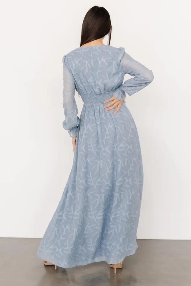 Women Mother Of The Bride Baltic Born Bridget Textured Maxi Dress Light Blue